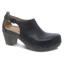 Dansko Sassy Black Milled Burnished