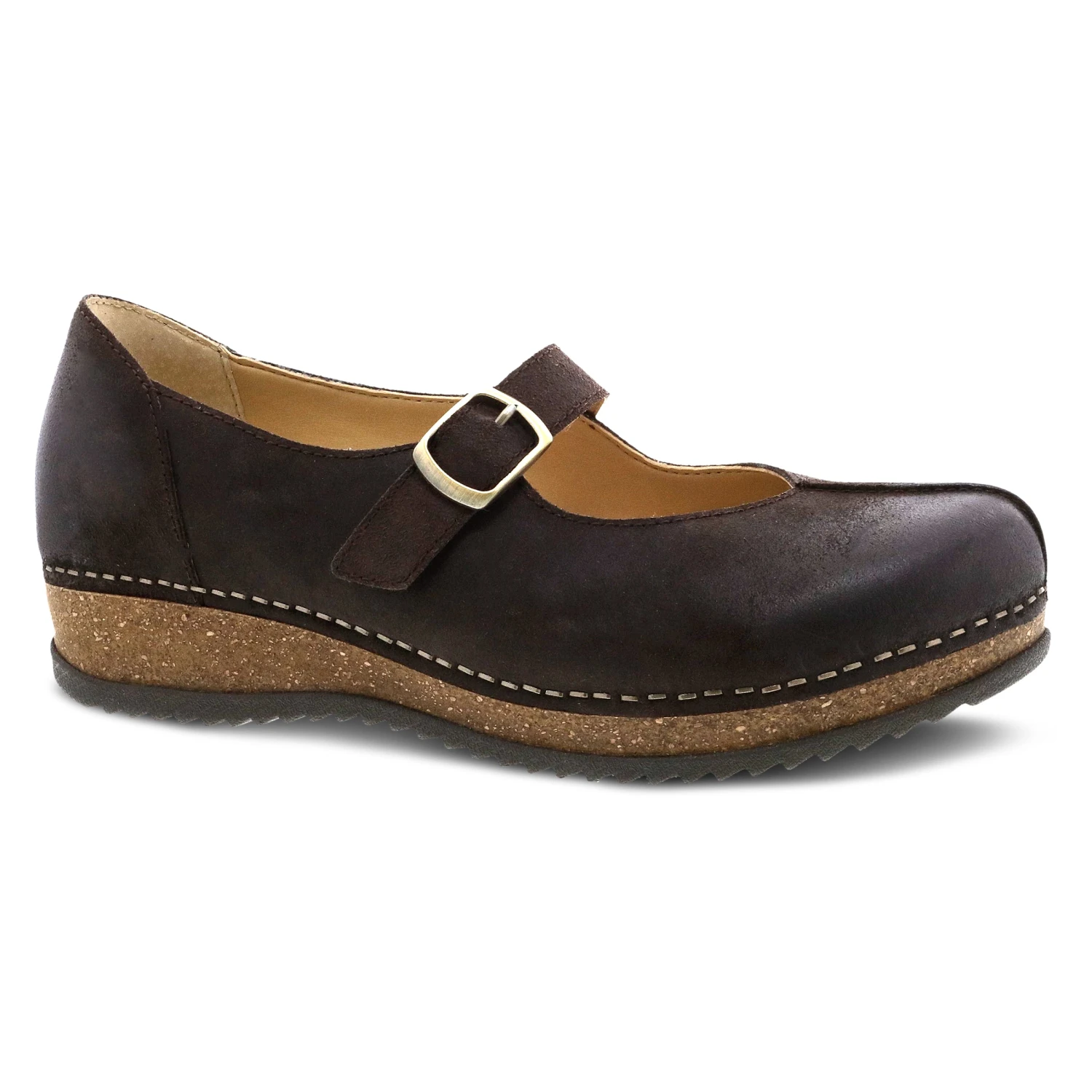 Dansko Mika Chocolate Burnished Suede 1 Dansko Mika Chocolate Burnished Suede
